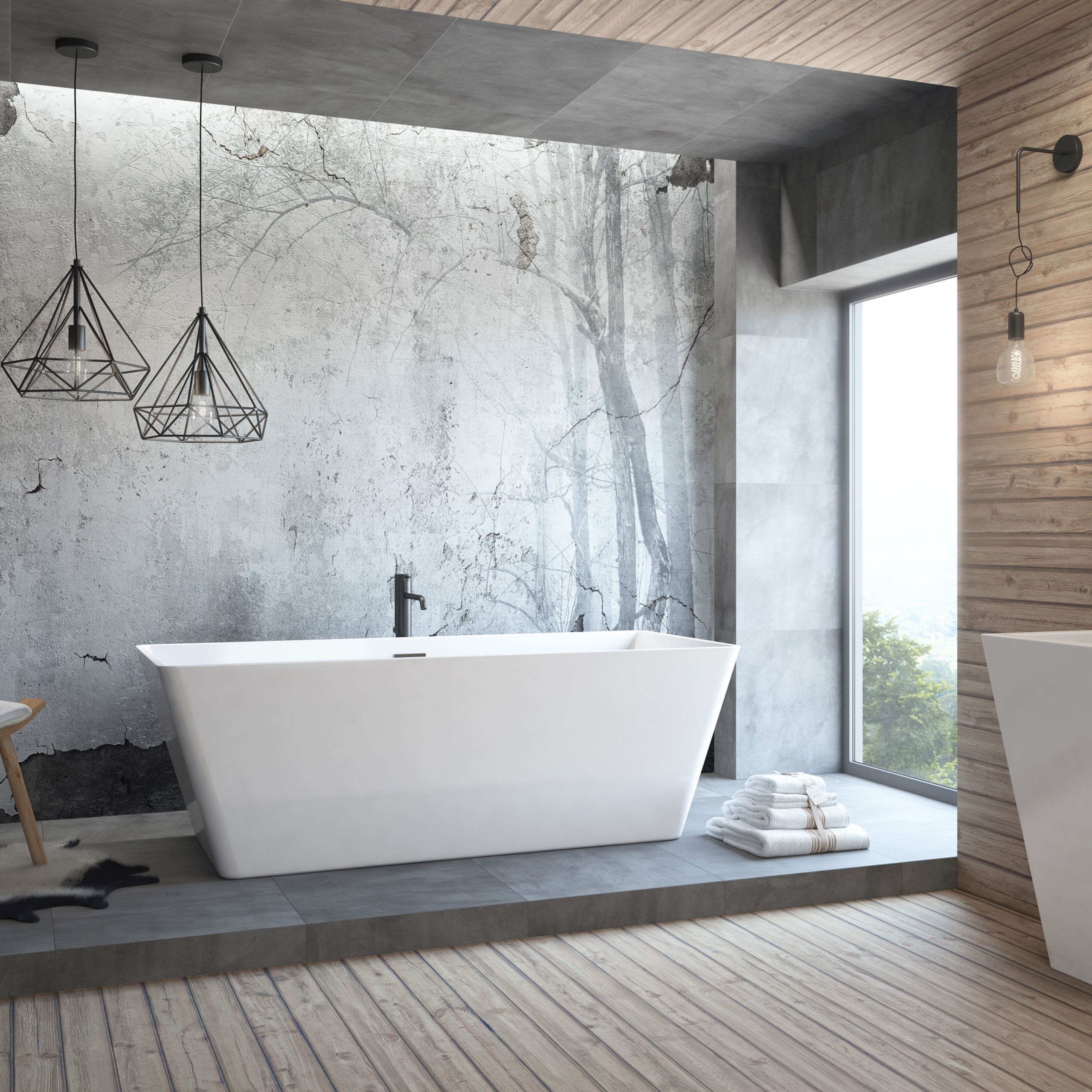 Freistehende Badewanne 184 x 84,5 cm solange Vorrat reicht  