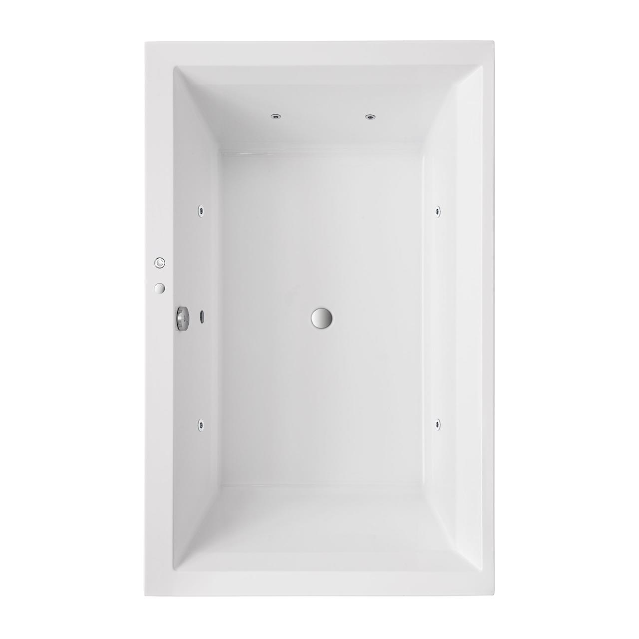 Ottofond Rechteck Badewanne Space mit Whirlpoolsystem VIsion