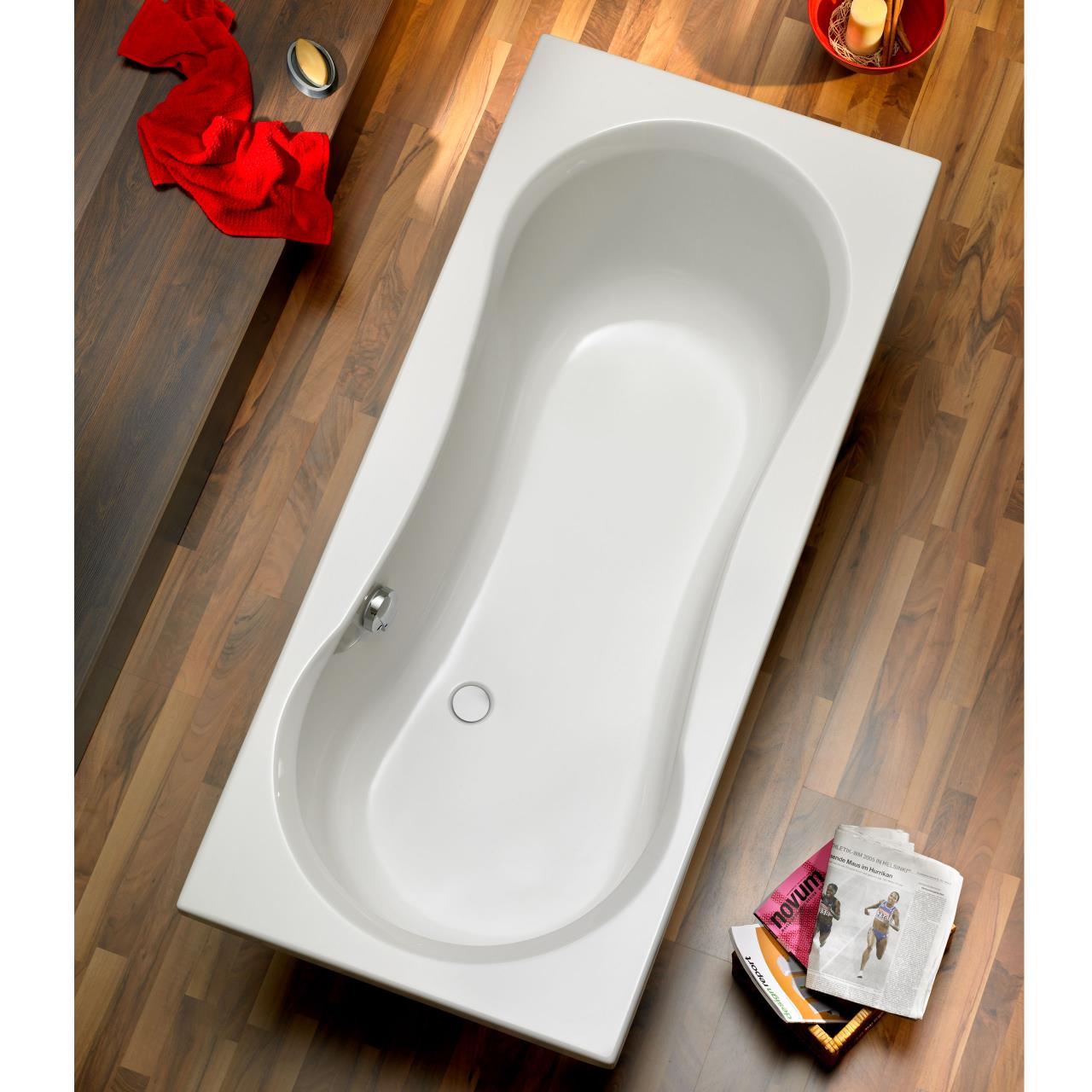 Ottofond Rechteckbadewanne Delphi mit Whirlpoolsystem