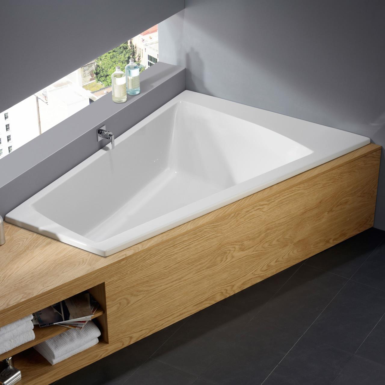 Repabad Raumsparbadewanne Genf Duo links