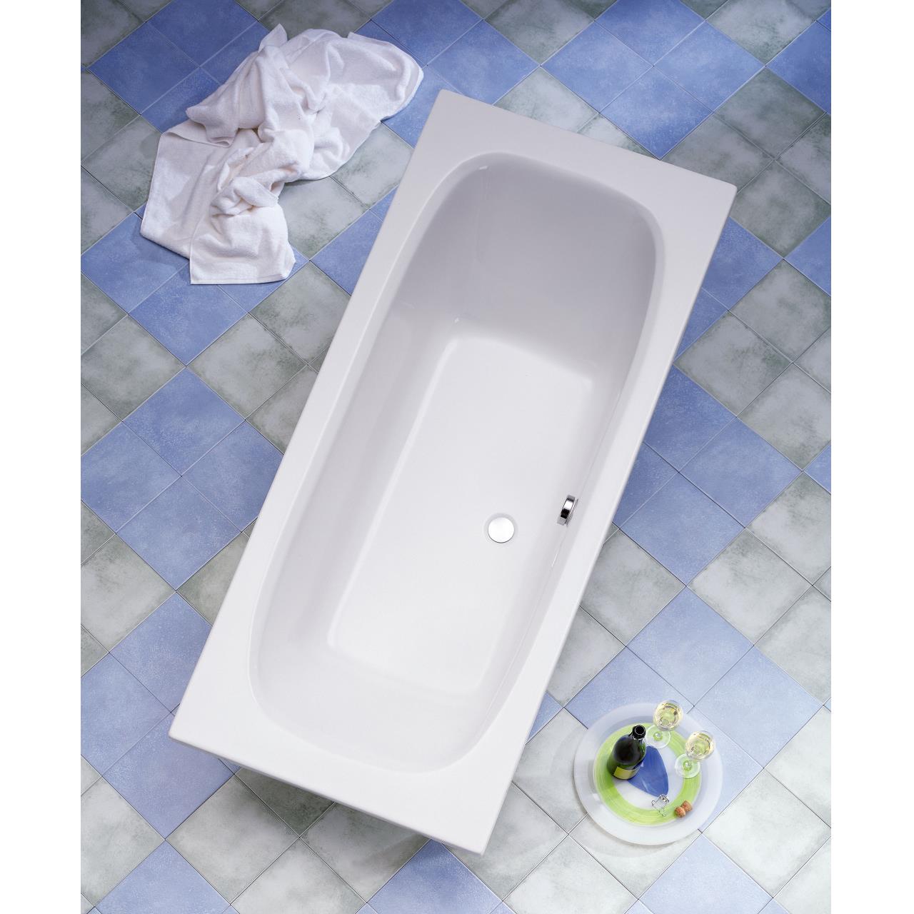 Ottofond Rechteckbadewanne Malta mit Whirlpoolsystem