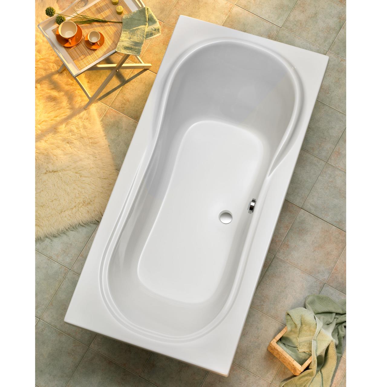 Ottofond Rechteckbadewanne Palma mit Whirlpoolsystem